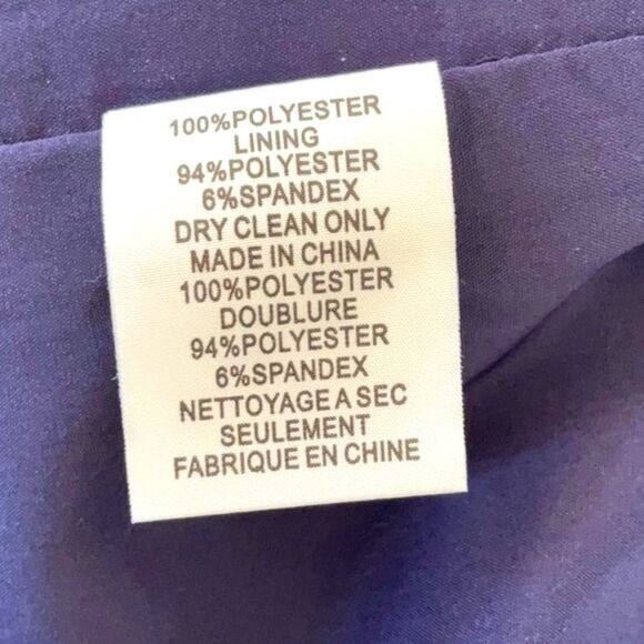 TRINA TURK NWT ENGAGING BELL SLEEVE MESH EMBROIDERY BACK SHEATH DRESS PURPLE 4 - Picture 12 of 12